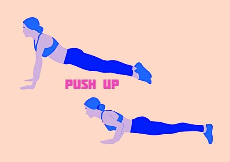 PUSH UP to get rid of back fat