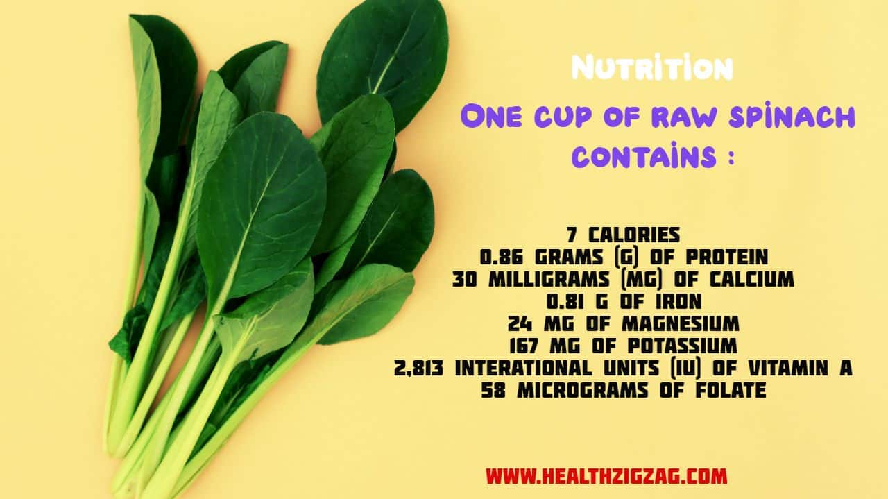 spinach nutritional value